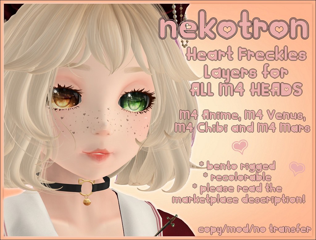 [Nekotron] M4 Heart Freckles Layers (ALL M4 HEADS)