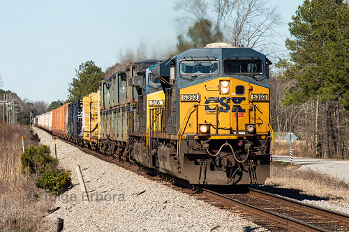csx es40dc cw44ah q415 stony creek virginia manifest mixed freight railroad train trash atlantic coast line