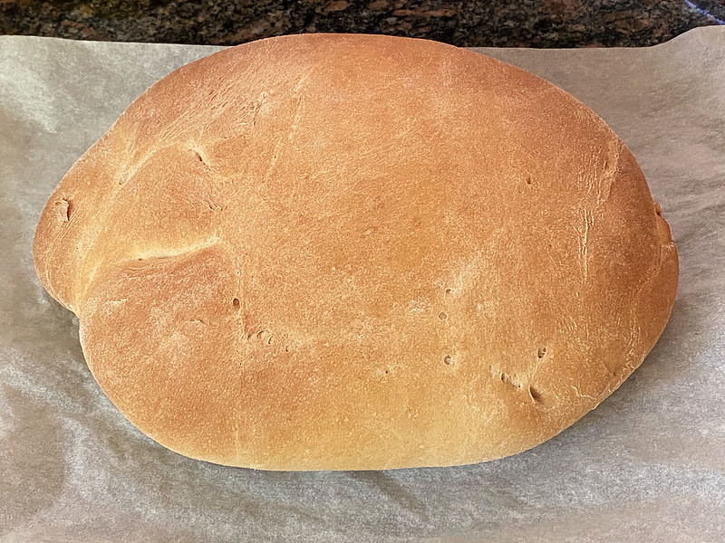 Baking bread: out of the oven