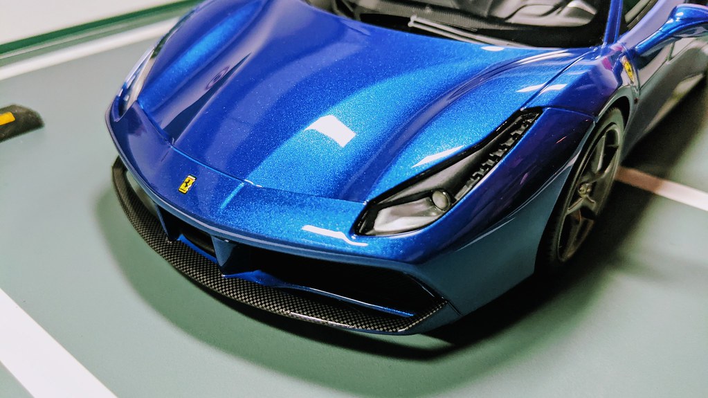 Miniature BBR Concept Ferrari 488 GTB - Échelle 1/43 - Métal - Occasion (Rétro Droit Manquant)