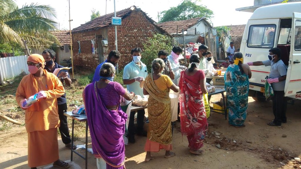 COVID-19 Pandemic Relief Services By Ramakrishna Mission, Coimbatore, 10 April 2020