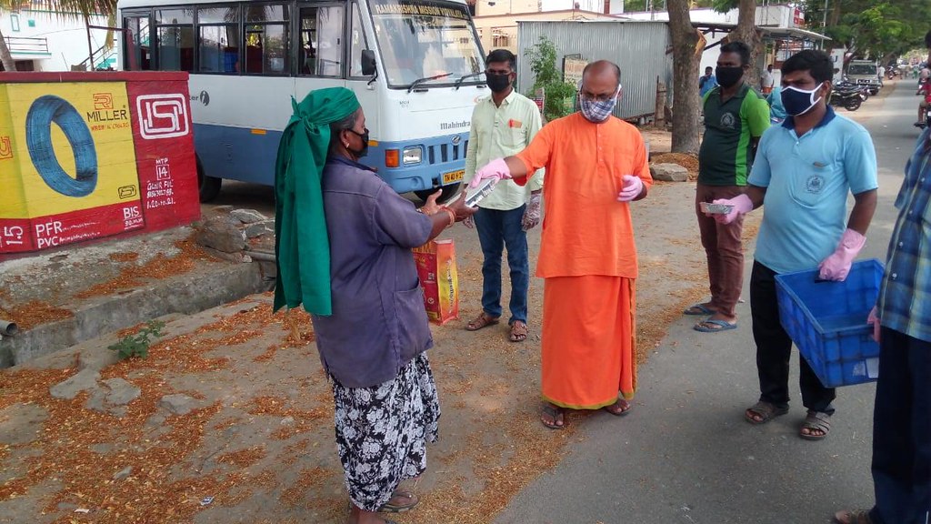 COVID-19 Pandemic Relief Services By Ramakrishna Mission, Coimbatore, 9 April 2020