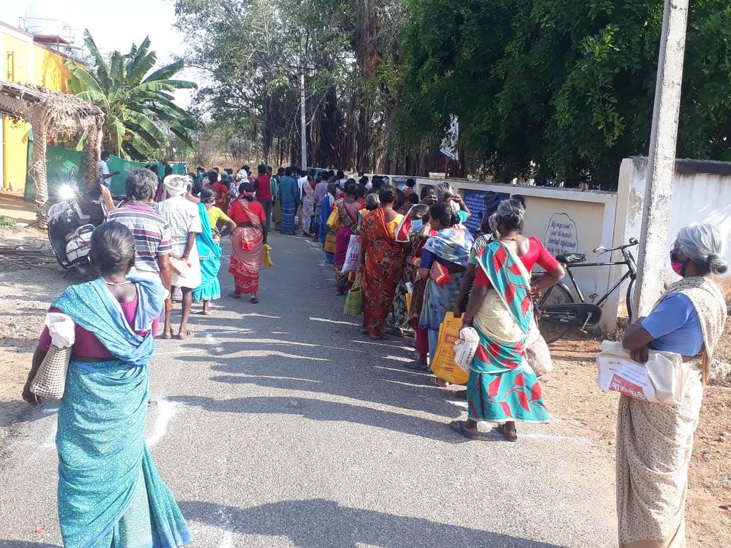 COVID-19 Pandemic Relief Services By Ramakrishna Mission, Coimbatore, 10 April 2020