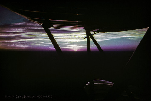wacoaircraftcompany waco customcabin flight aviation aerial sunset evening red