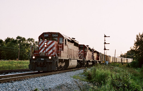 sd40 emd semaphore porter indiana qnsl cp cp5414 5414 cp482 freight train manifest railroad 504 sunset