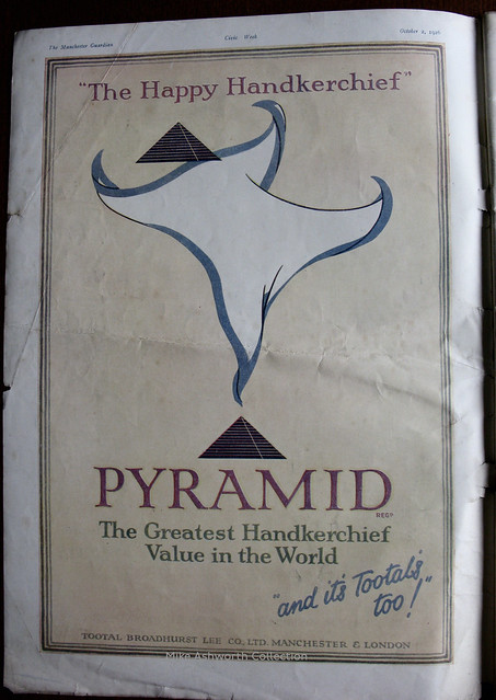 Pyramid - the Happy Handkerchief! : advert issued by Tootal, Broadhurst, Lee Co Ltd., Manchester, 1926