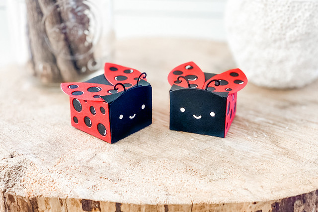 Ladybug favor boxes (Lawn Fawn inspiration week)