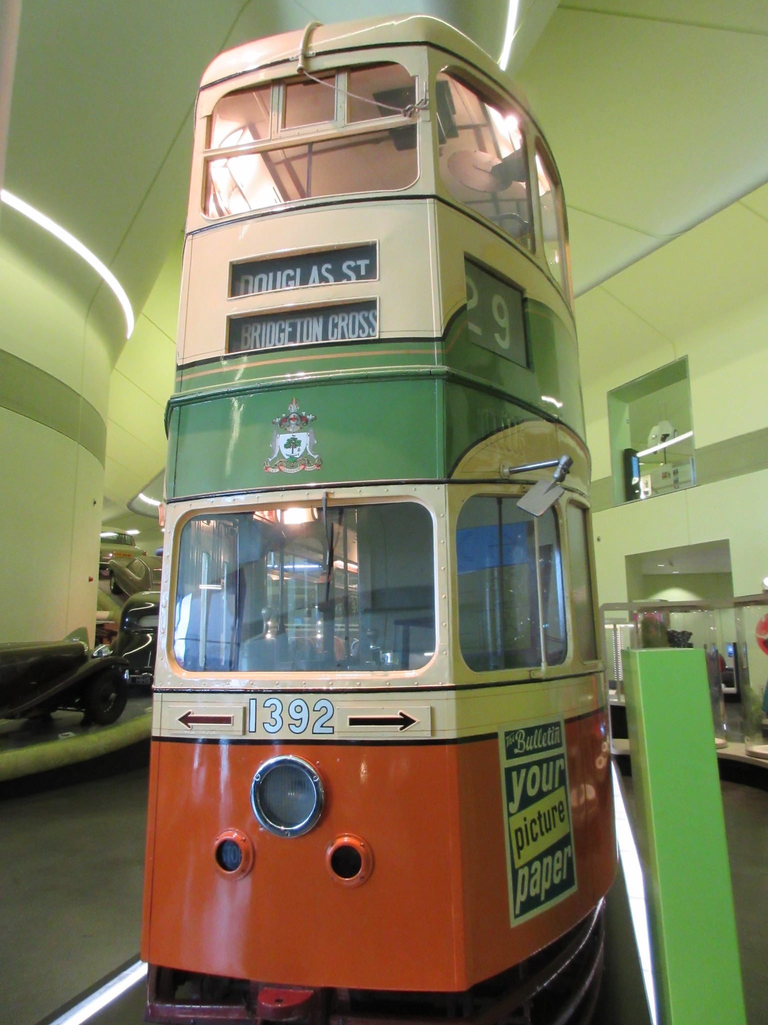 Glasgow Tram 1392, Riverside Museum, Glasgow, 2 April 2018