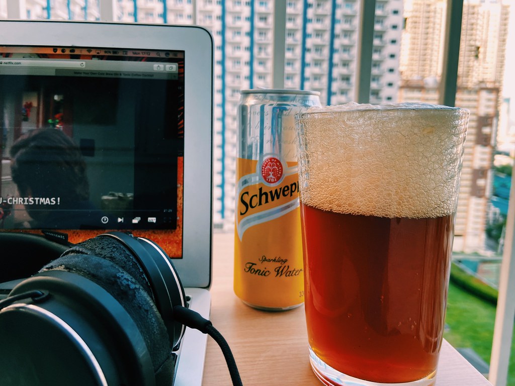 Coffee and tonic water