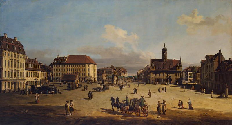 Bernardo Bellotto (1721-1780) - Der Neustädter Markt in Dresden (1749-1750)
