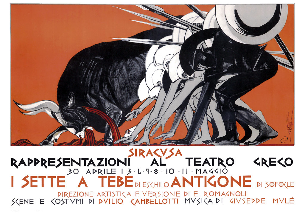 CAMBELLOTTI, Duilio.  I Sette a Tebe : Antigone, 1924.