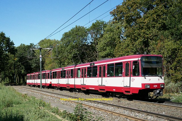 Rheinbahn Duewag Stadtbahn B Wagen 4246 - U Stadtbahnlinie U 74, Meerbusch