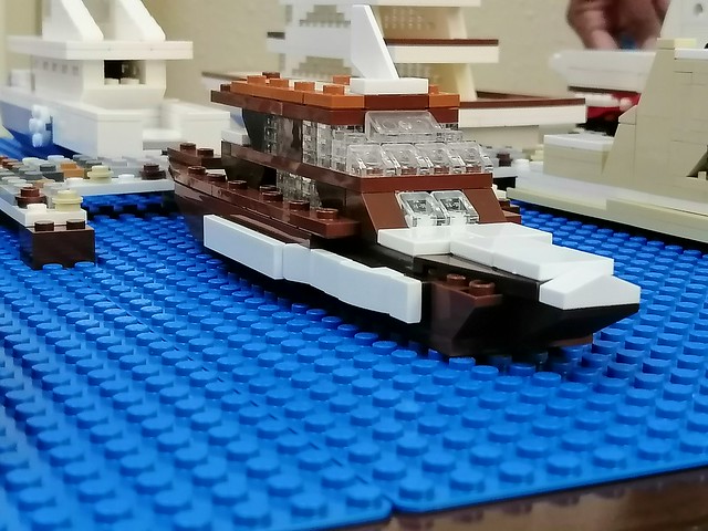 Brown Super Yacht