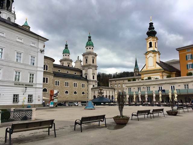 The Mozartplatz in Salzburg