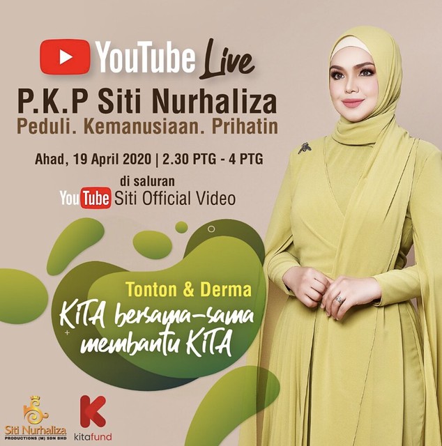 Siti Nurhaliza Lancar Dana Pkp Siti Nurhaliza, Berhibur Sambil Menderma Di Youtube