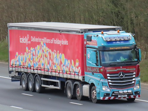 Pollock Transport, Mercedes Actros (T80PSL) On The A1M Northbound | by Gary Chatterton 17 Million Views thank you all