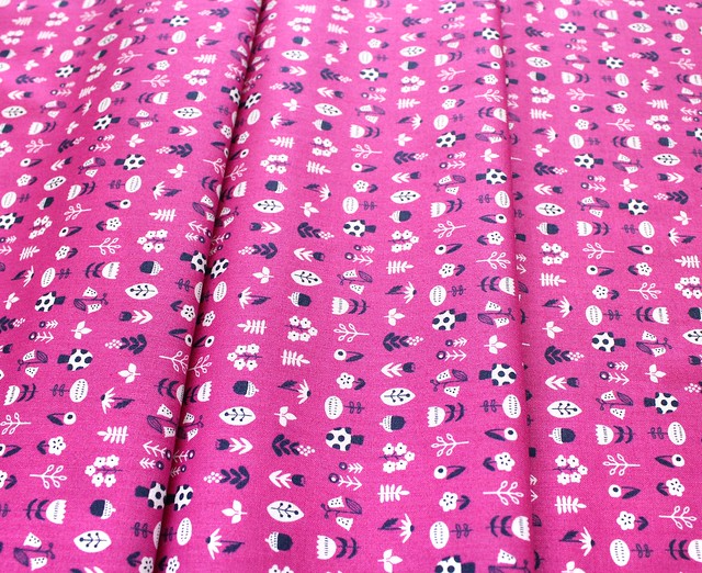 Felicity Fabrics Burgess Field in Petunia 610003