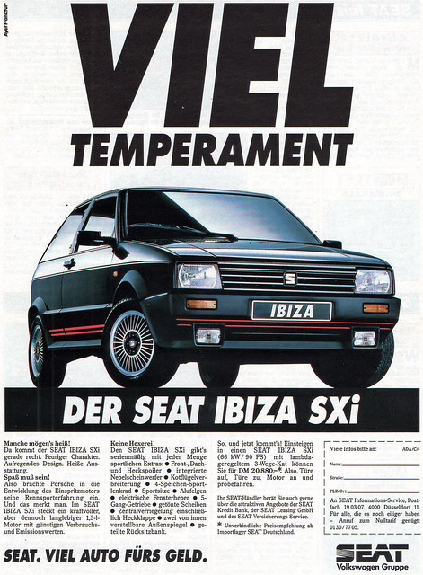 Seat Ibiza advertisement