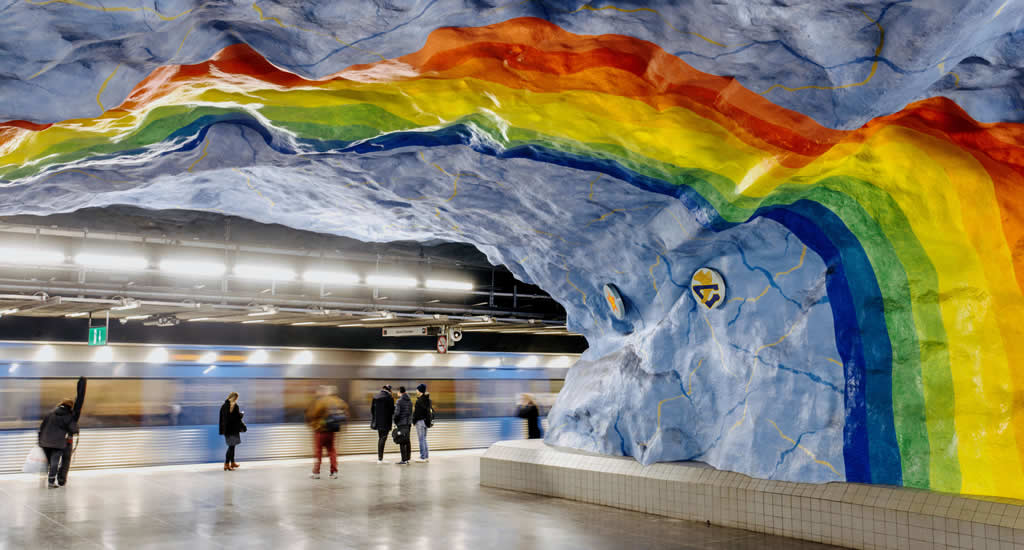 Bezienswaardigheden Stockholm: metrostations van Stockholm | Mooistestedentrips.nl