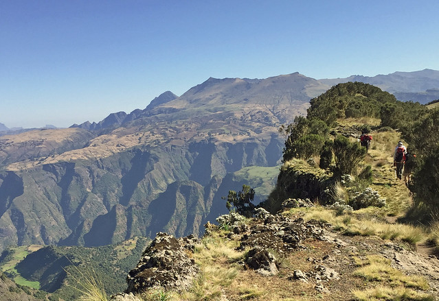 Escarpments between Geech and Chennek camps, Simien mountains, Ethiopia