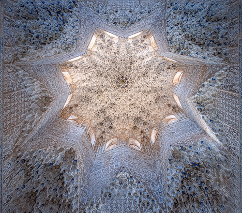 alhambra granada unescoworldheritagesite ceiling starshaped intricate
