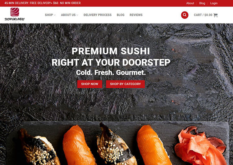 sushi delivery sell premium and fresh sushi