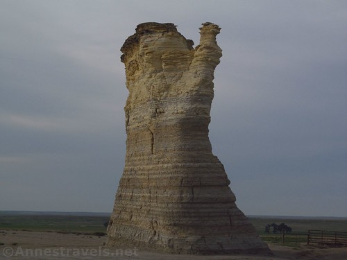 One of the Chalk Pyramids, Monument Rocks National Natural Landmark, Kansas