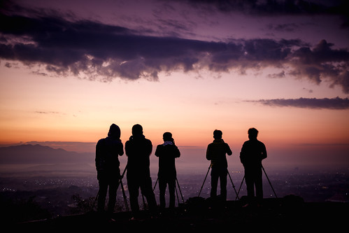 Photographers by Patrick Foto ;), Silhouette group of photographers at top view, Mandalay hill, Mandalay Myanmarmountain photography a
