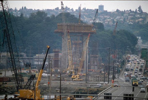 West Seattle Bridge construction, 1981 | Item 194997, West S\u2026 | Flickr