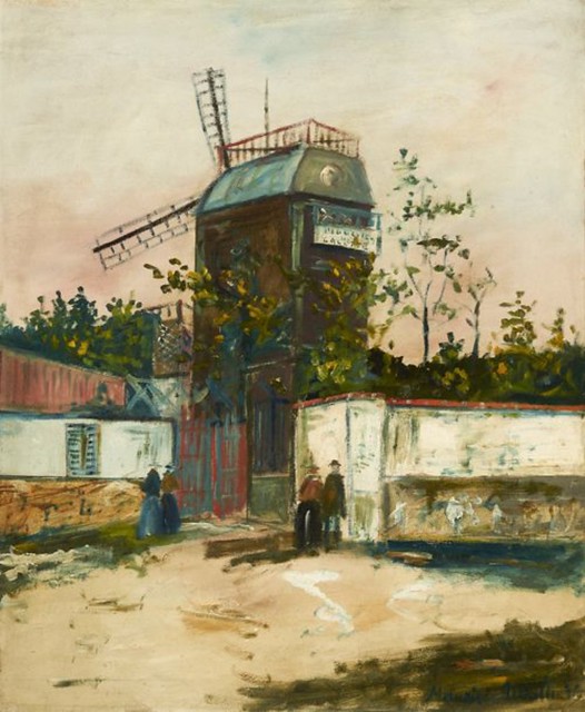 Moulin de la Galette à  Montmartre (Utrillo)