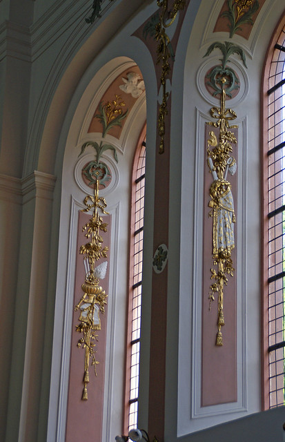 Mainz, Kapuzinerstraße, St. Ignaz Kirche, Stuckdekoration - St. Ignatius' Church, stucco decoration