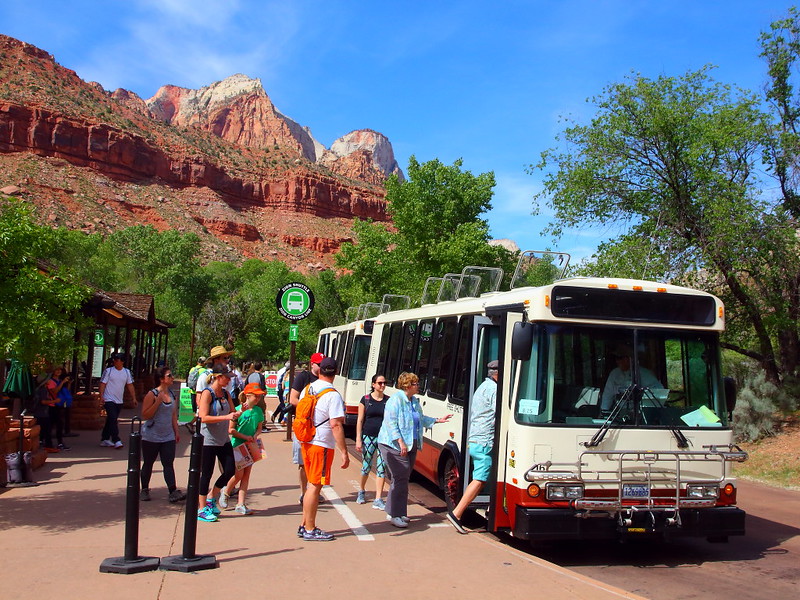 IMG_6091 Zion Canyon Shuttle Bus at Visitor Center