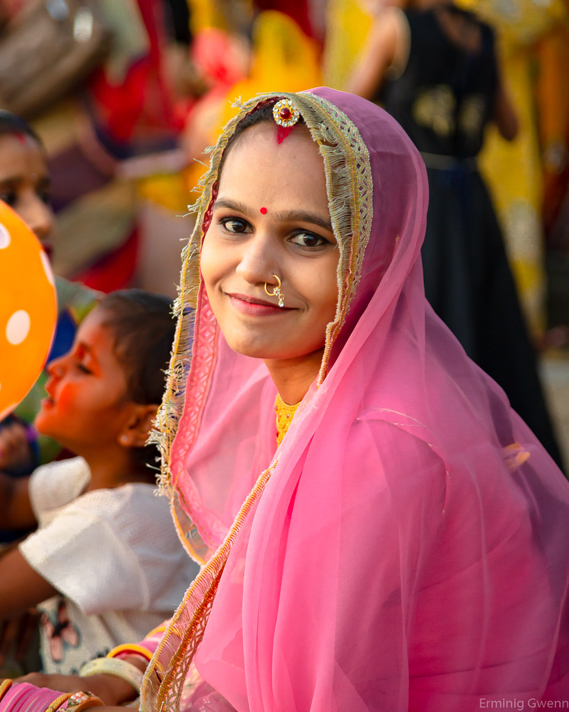 Portrait d'une jeune indienne - Udaipur, Rajasthan, Inde