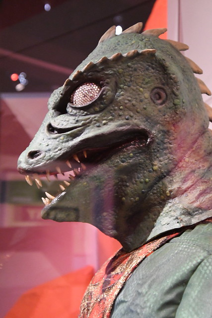 Side View of The Gorn! Star Trek: Exploring New Worlds exhibit at the Henry Ford Museum, Dearborn, Michigan