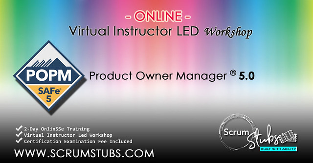 Product Owner | Virtual Instructor Led Workshop |  Product Manager | POPM |
