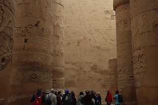 Karnak - Karnak Hypostyle hall columns walls hieroglyphs