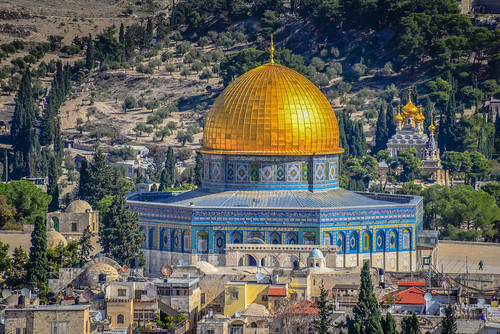 dome rock view from tower david old city jerusalem israel israeli יְרוּשָׁלַיִם القُدس jérusalem 耶路撒冷 иерусалим isl il middle east middleeast temple mount