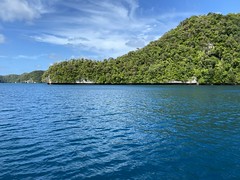 Sailing through the Rock Islands, Palau