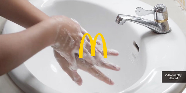 McDonald's unskippable pre-roll Ad | An impactful hand-washing tutorial