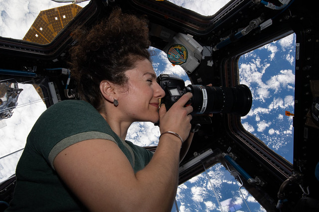 Expedition 62 Flight Engineer Jessica Meir photographs the Earth below