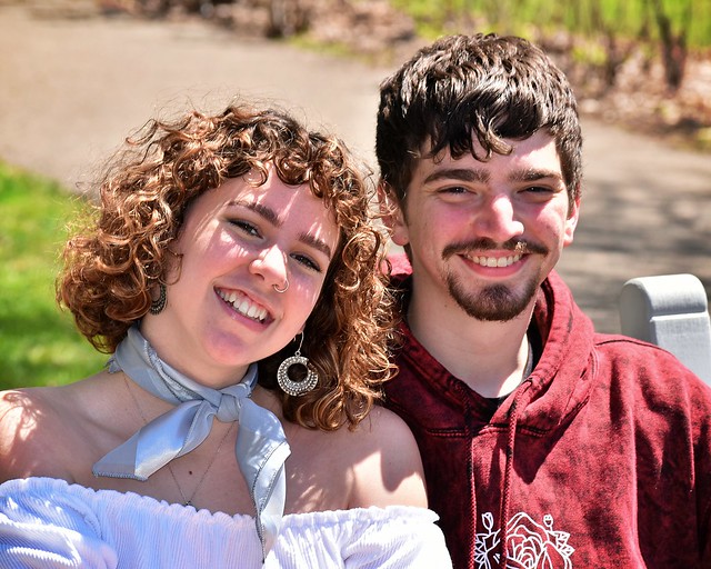 Young couple, Whetstone Park of Roses, 4/20/20