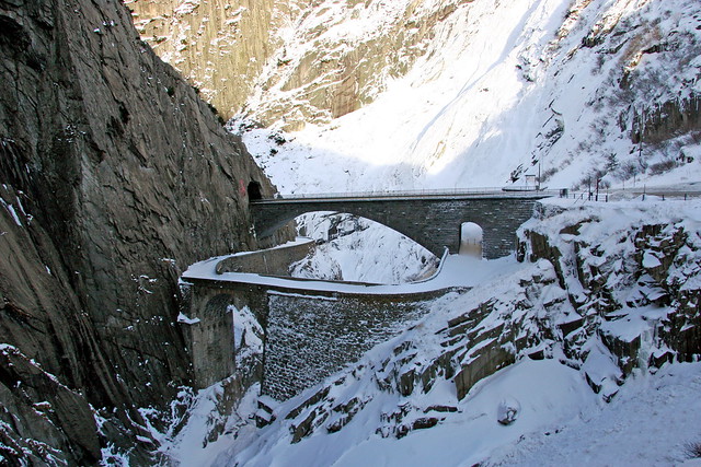 Schöllenenschlucht Teufelsbrücke, Gotthard