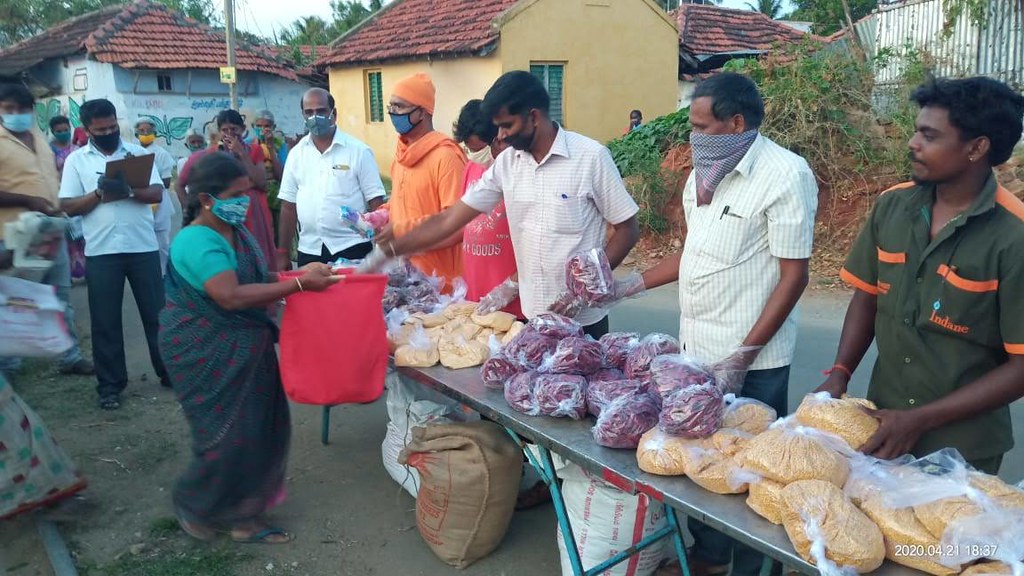 Ramakrishna Mission Vidyalaya, Coimbatore, COVID-19 Relief, 21 Apr 2020