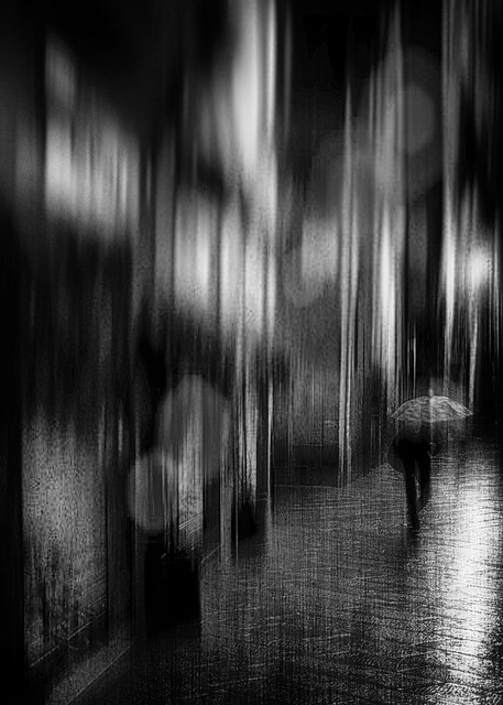 Rain - abstract street photography