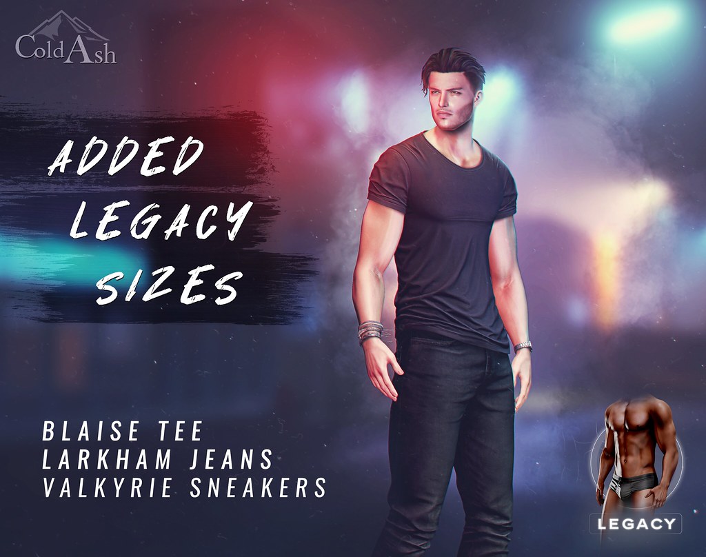 LEGACY UPDATE - BLAISE TEE/LARKHAM JEANS/VALKYRIE SNEAKERS