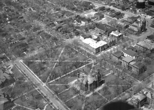 galesburg public library illinois aerial views negatives courthouse buildings