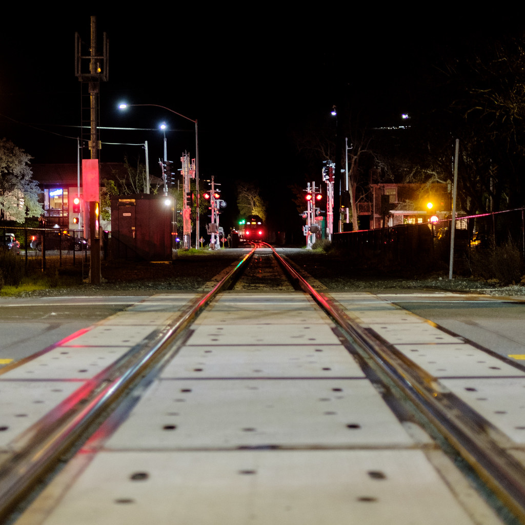 San Rafael Trains At Night