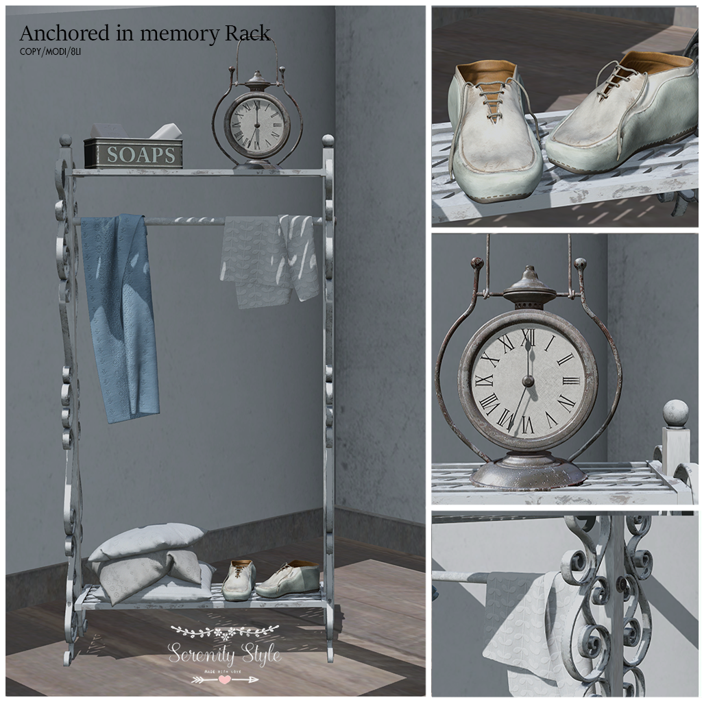 Serenity Style- Anchored in memory Rack