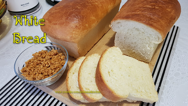 Homemade White Bread / Fluffy & Soft Best White Bread / ගෙදර හදන බේකරි පාන් / White Sandwich Bread