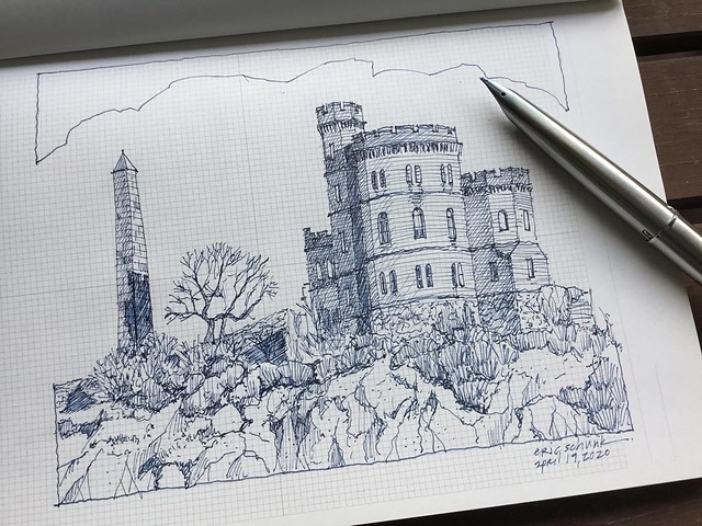 ‘Draw this in your style’ sketch challenge Castle - Edinburgh, Scotland